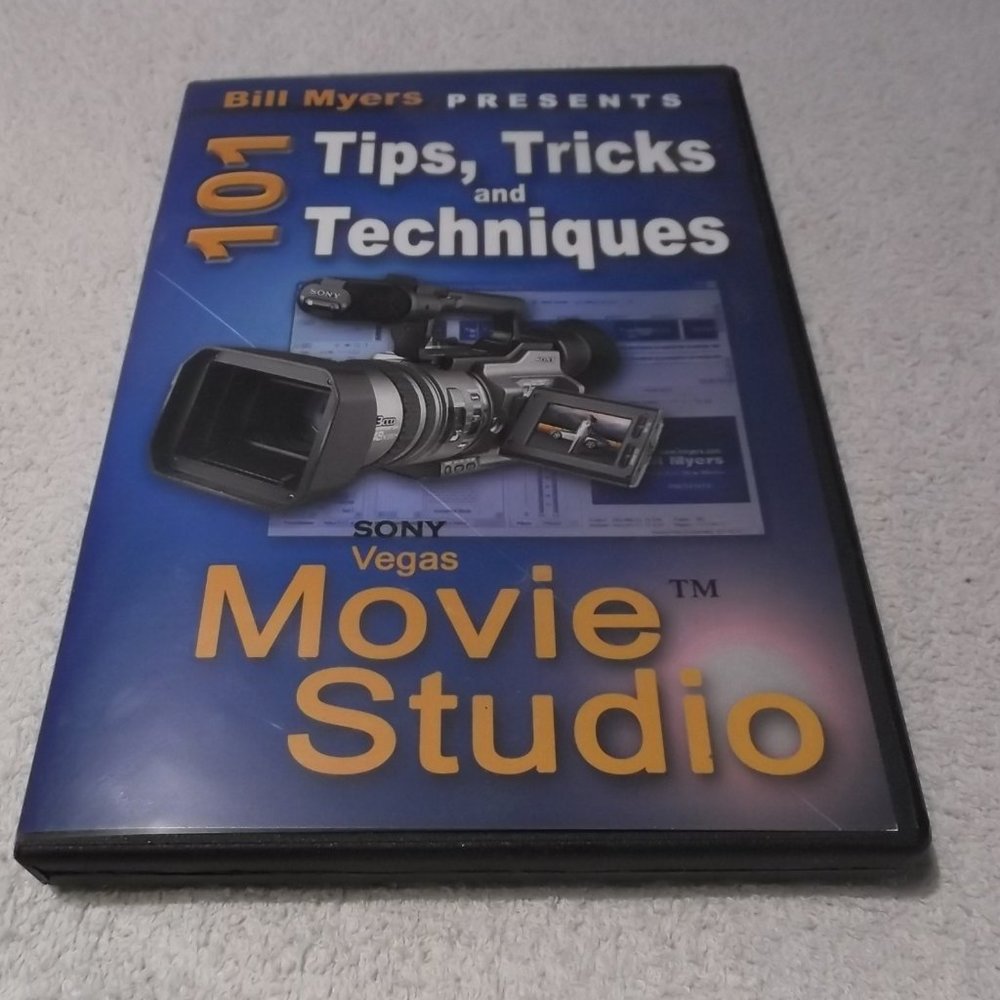 Bill Myers Presents 101 Tips, Tricks & Techniques Sony Vegas Movie Studio DVD